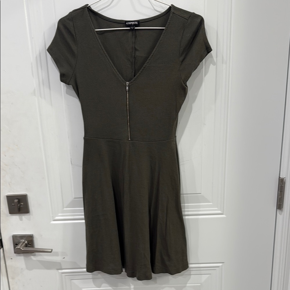 Express Olive Green Women's Dress